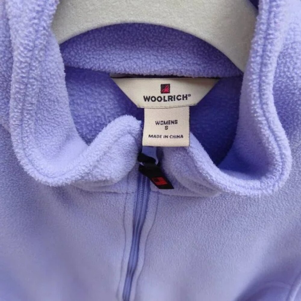Woolrich Andes Full Zip Fleece Jacket - Lilac - Picture 3 of 4